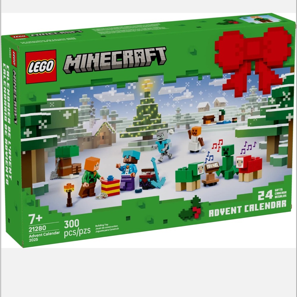 Lego Minecraft Advent Calendar Set - Green, Brown, White